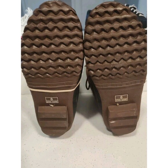 The Great Lake Men's Thinsulate Ultra Insulation Steel Shank 2 Tone Boots Size 8 - Picture 5 of 5